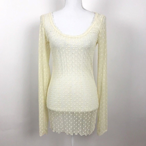 Free People Tops - We The Free People Lace Sheer Boho Tunic Top L